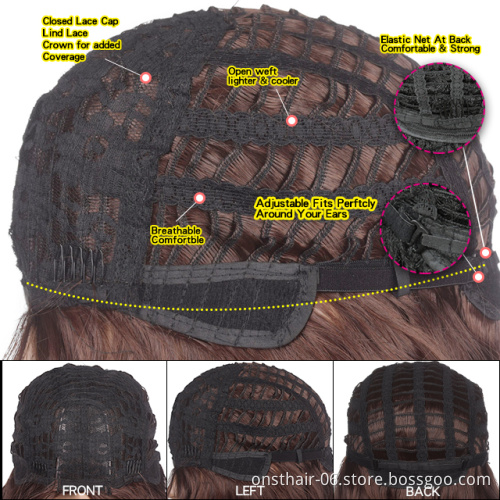 Long Loose Wave Wig loose deep wave hair Wig High Temperature Heat Resistant Fiber 26inches/66cm 260g For black women